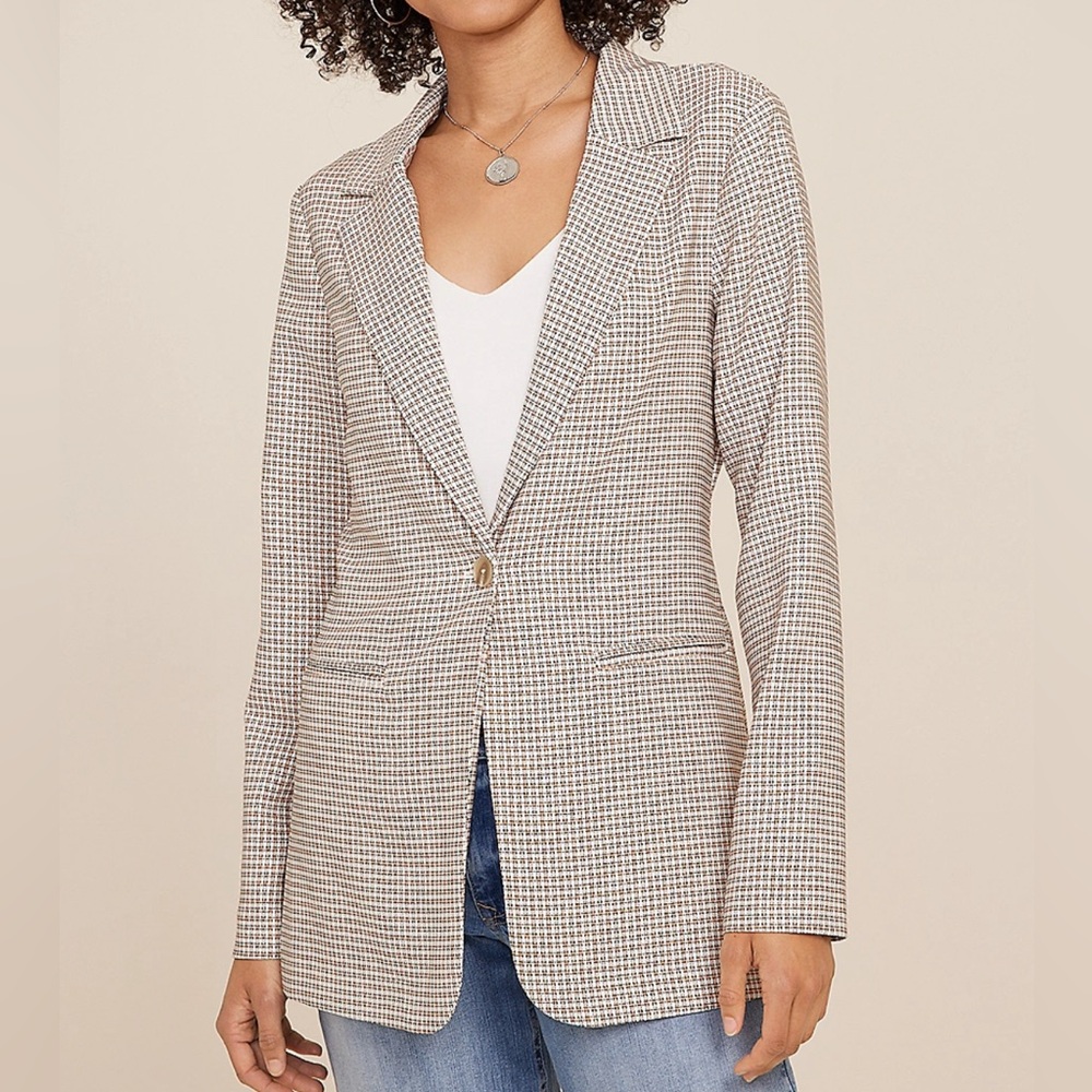 NWT, Maurice’s Plaid Boyfriend Blazer, Size Medium